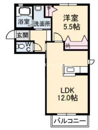 サン・フィークス　Ａ棟の物件間取画像